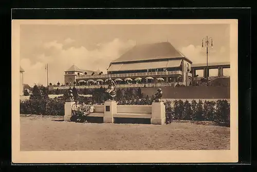 AK Leipzig, Intern. Baufach-Ausstellung 1913, Haupt-Café