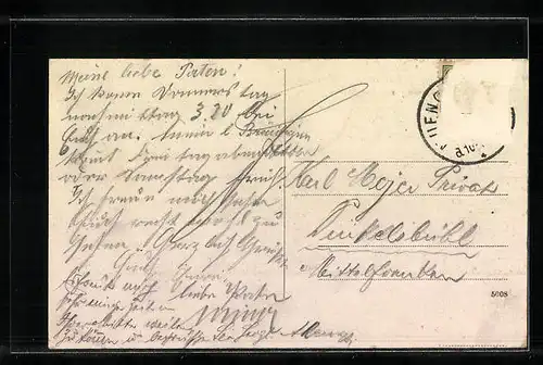 AK München, Eingang zur Ausstellung