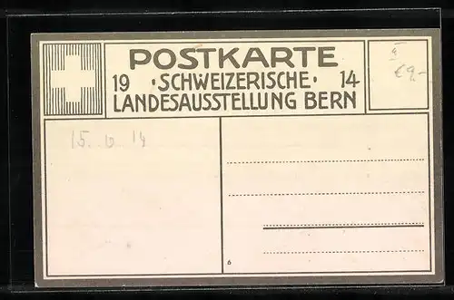 AK Bern, Schweizerische Landes-Ausstellung 1914, Ansicht gegen Süden