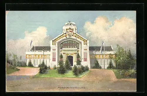 AK Nürnberg, Bayer. Jubiläums-Landes-Ausstellung 1906, Forstausstellung