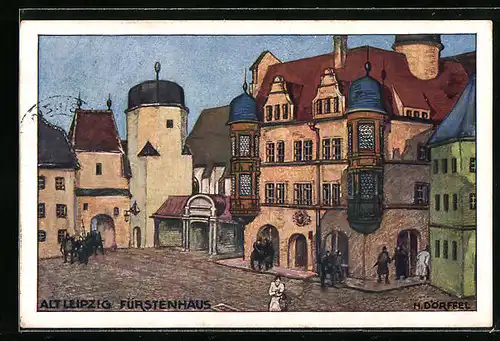 AK Leipzig, Intern. Baufachausstellung 1913, Leipzig vor 100 Jahren: Fürstenhaus