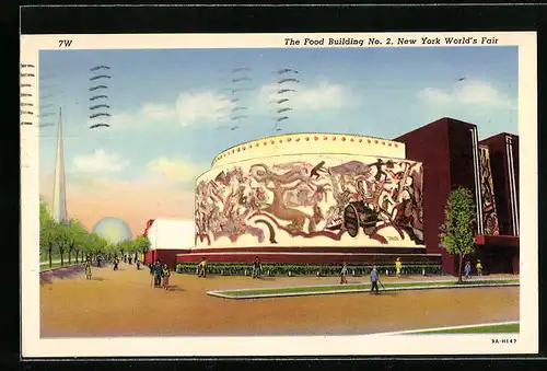 AK New Yorks, World`s Fair 1939, The Food Building No. 2, Ausstellung