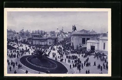 AK Milano, Fiera-Esposizione di Milano 1928, Piazza Italia: centro della Fiera, Ausstellung