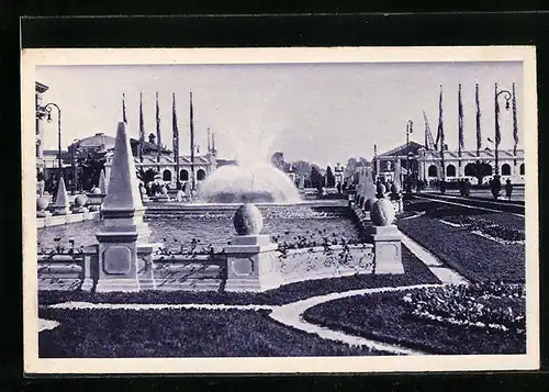 AK Milano, Fiera-Esposizione di Milano 1928, Il maestoso piazzale Giulio Cesare, Ausstellung