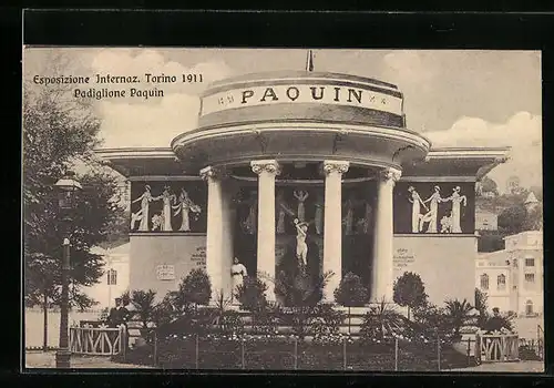 AK Torino, Esposizione Internazionale 1911, Padiglione Paquin, Ausstellung