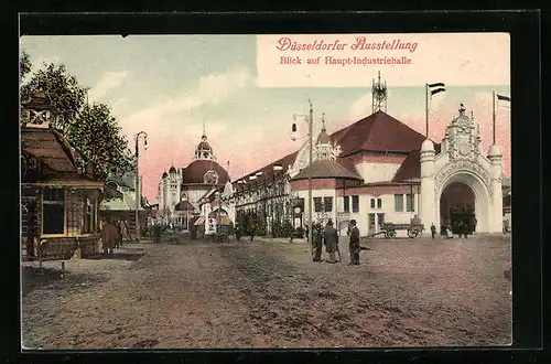 AK Düsseldorf, Ausstellung, Haupt-Industriehalle