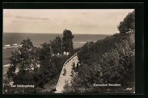 AK Rauschen / Ostsee, Schlängelweg