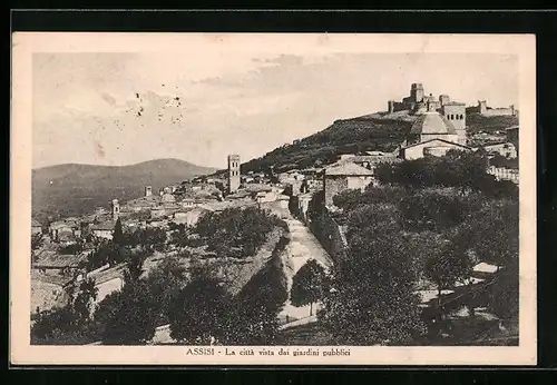 AK Assisi, La città vista dai giardini pubblici