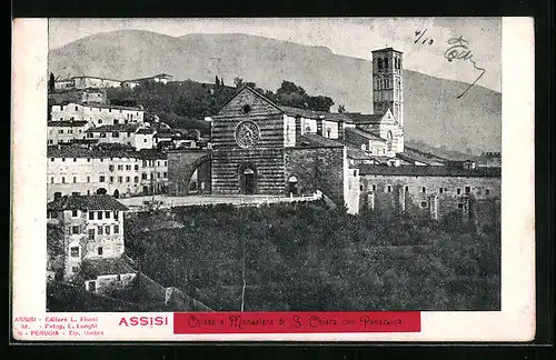 AK Assisi, Chiesa e Monastero di S. Chiara con Panorama