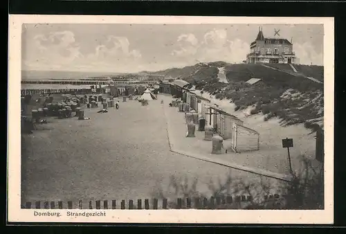 AK Domburg, Strandgezicht