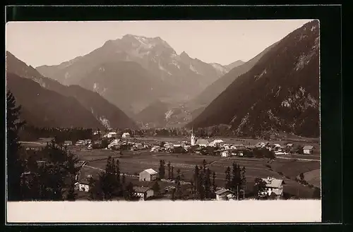 AK Mayrhofen, Ortsansicht aus der Vogelschau
