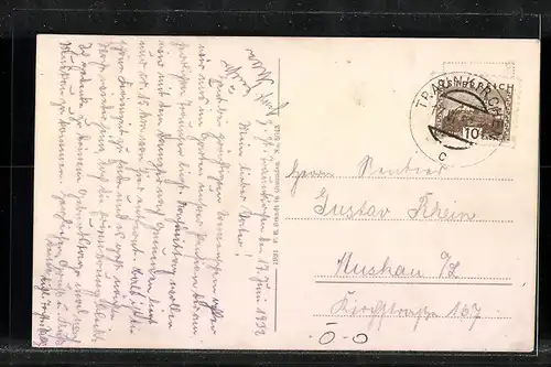 AK Traunkirchen, Ortsansicht aus der Vogelschau