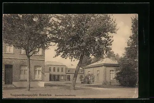 AK Beverloo, Truppenübungsplatz, Garnison-Verwaltung