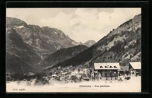 AK Champéry, Vue générale