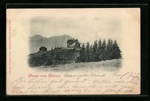 AK Gäbris, Teilansicht gegen den Säntis