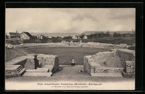AK Brugg, Röm. Amphitheater Vindonissa (Windisch) Bärlisgrueb