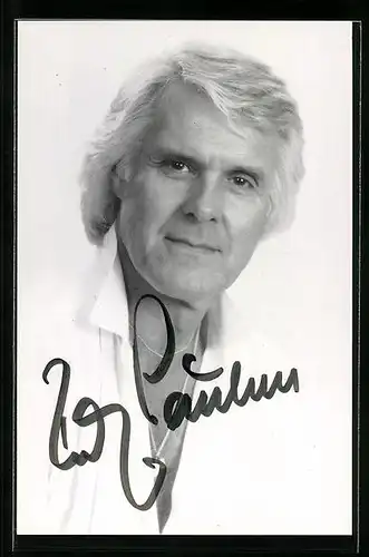 AK Musiker Ralf Paulsen im weissen Hemd, Autograph