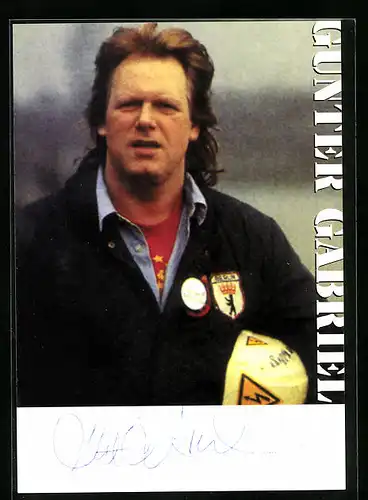 AK Musiker Gunter Gabriel, original Autograph