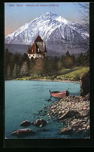 AK Spiez, Schloss mit Niesen