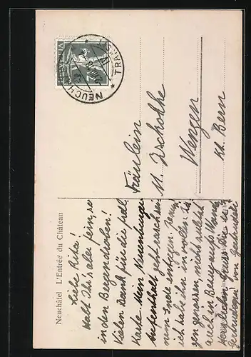 AK Neuchâtel, L`Entrée du Château