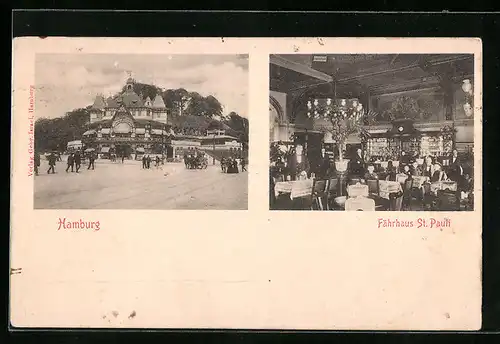 AK Hamburg-St. Pauli, Gasthaus Fährhaus St. Pauli