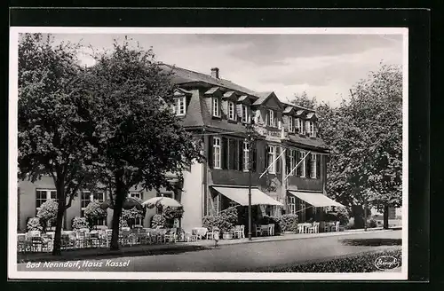AK Bad Nenndorf, Gasthaus Kassel mit Strasse