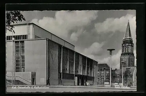 AK Kiel, Ostseehalle u. Rathausturm