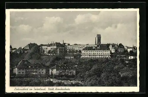 AK Lüdenscheid im Sauerland, Blick auf Städt. Krankenhaus