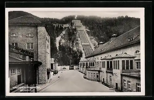 AK Walchen-Kochelsee, Walchenseekraftwerk, Werkhof