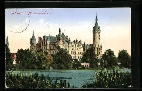AK Schwerin i. M., Schloss, Seeseite
