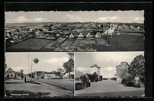 AK Sörup /Angeln, Neue Siedlung, Flensburger Strasse