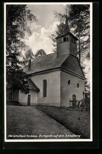 AK Kudowa, Evangelische Kapelle auf dem Schlossberg