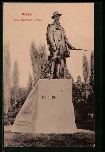 AK Budapest, Rudolf trónörökös szobra