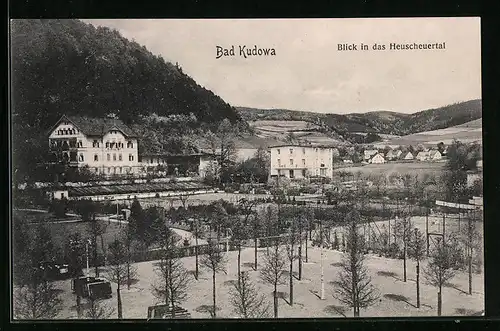 AK Bad Kudowa, Blick in das Heuscheuertal