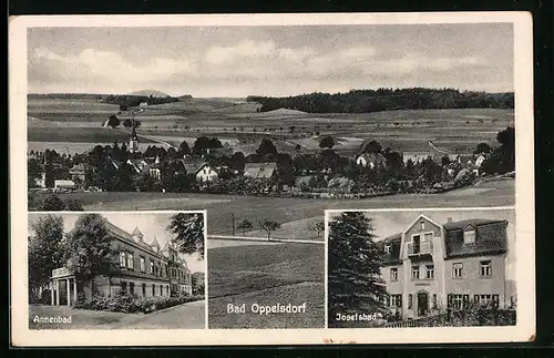 AK Bad Oppelsdorf, Gesamtansicht, Annenbad, Josefsbad