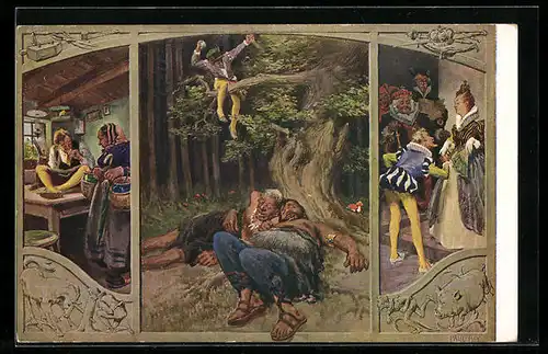 Künstler-AK Paul Hey: Das Märchen Das tapfere Schneiderlein