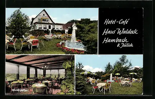 AK Hambach / Niederzier, Hotel-Café Haus Waldeck