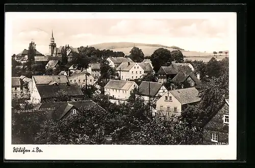 AK Wilthen i. Sa., Blick über die Dächer der Stadt