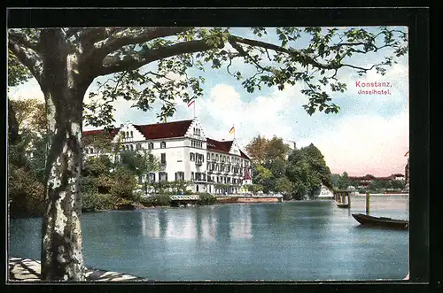 AK Konstanz, Uferanlagen am Inselhotel