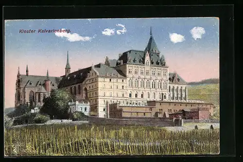 AK Bad Neuenahr-Ahrweiler, Blick auf die Fassade des Kloster auf dem Kalvarienberg