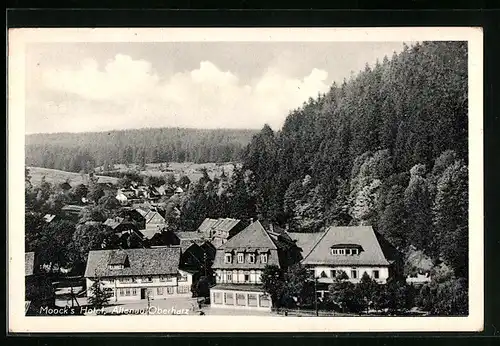 AK Altenau im Oberharz, Blick auf Moock`s Hotel