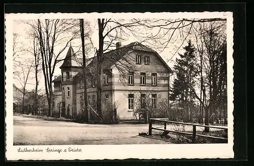 AK Springe a. Dreister, Partie am Lutherheim