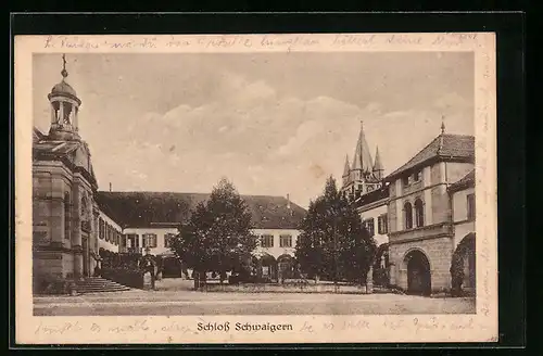 AK Schwaigern, auf dem Platz vor dem Schloss
