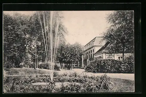 AK Bad Freienwalde a. Oder, Fontäne im Kurpark