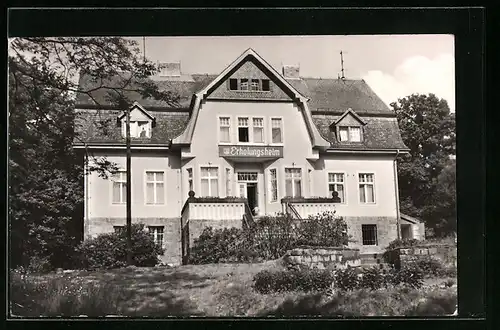 AK Schmölln bei Bischofswerda, vor dem FDGB Erholungsheim Neuschmölln