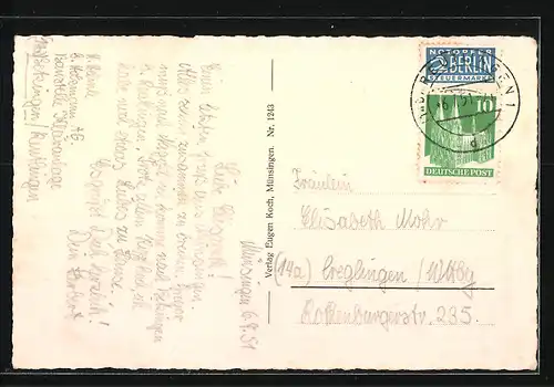 AK Münsingen, Generalansicht mit dem neuen Lager