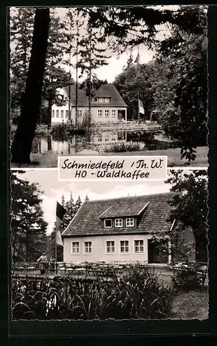 AK Schmiedefeld i. Th. W., am HO-Waldkaffee, im Aussenbereich