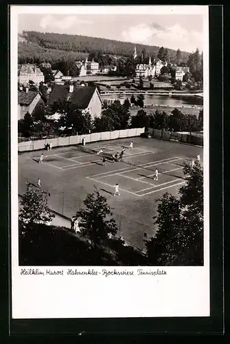AK Hahnenklee - Bockswiese, Blick auf die Tennisplätze