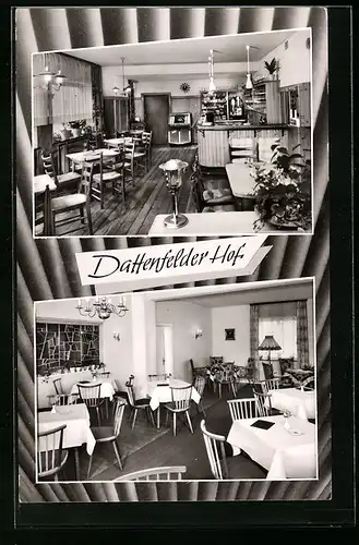 AK Dattenfeld, das Hotel Restaurant Dattenfelder Hof, Gastraum und Bar
