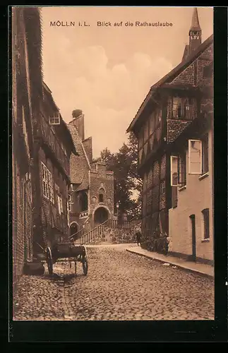 AK Mölln, Blick auf die Rathauslaube